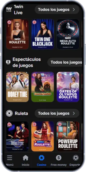 1 Win sitio web oficial